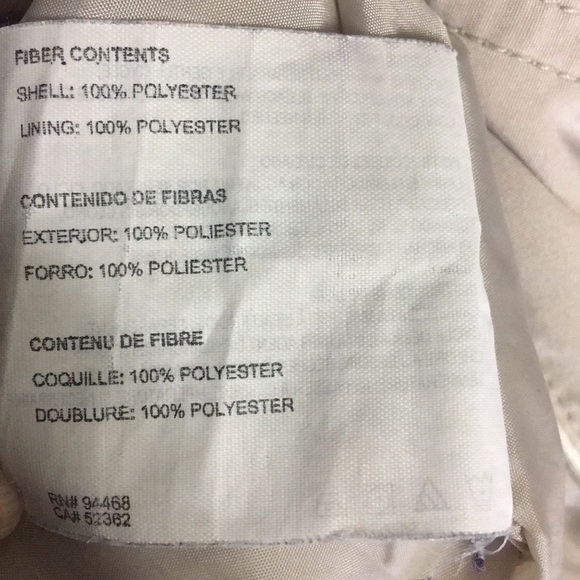 Esprit waterproof hood tan beige raincoat shell - Picture 5 of 8